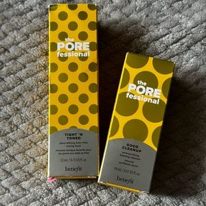 NEW Benefit Cos. Tight & Toned AHA/PHA Toner & Good Cleanup Foaming Cleanser